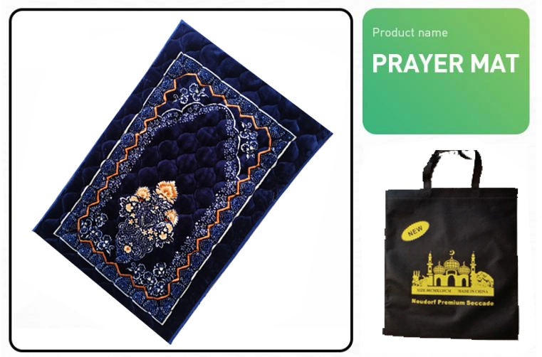 Foldable Meditation Mat with Back Rest Prayer Rug Special Shape Prayer Rug Comfortable Muslim Prayer Mat